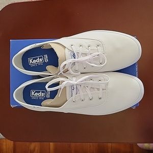 Keds Champion White Canvas, Size 10M